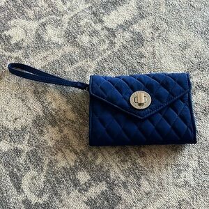 Blue Vera Bradley Wristlet